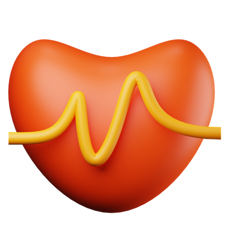 Heart Beat 3D Icon