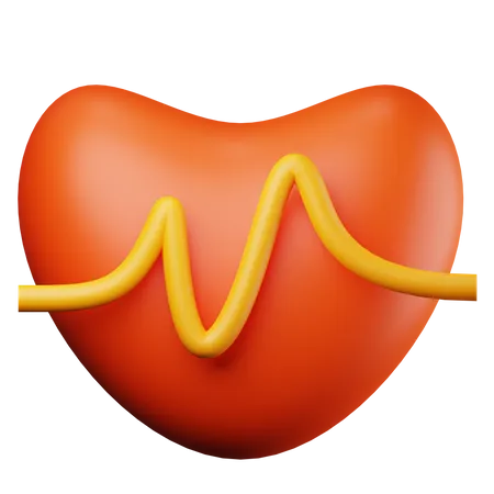Heart Beat 3D Icon