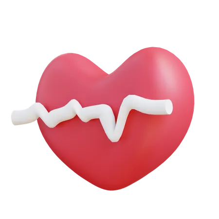 3 D Illustration Heart Health 3D Icon