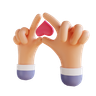 heart between hand emoji 3d