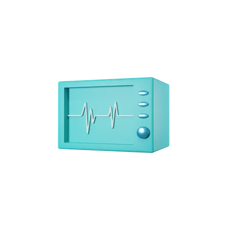 Heart bit machine  3D Icon