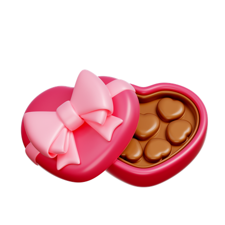 Heart box Chocolate  3D Icon