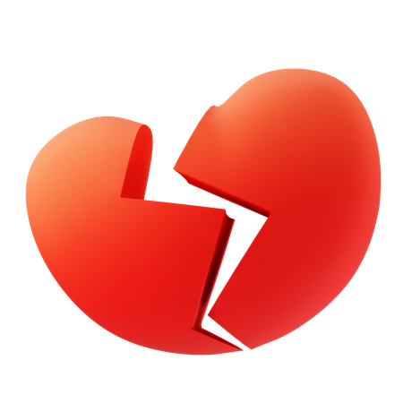 Heart break  3D Icon