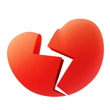 Heart break  3D Icon