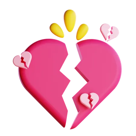 Heart Broken  3D Icon