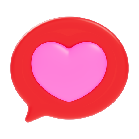 Heart Bubble  3D Icon