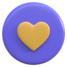 heart button 3d images