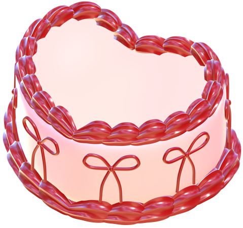 Heart Cake  3D Icon