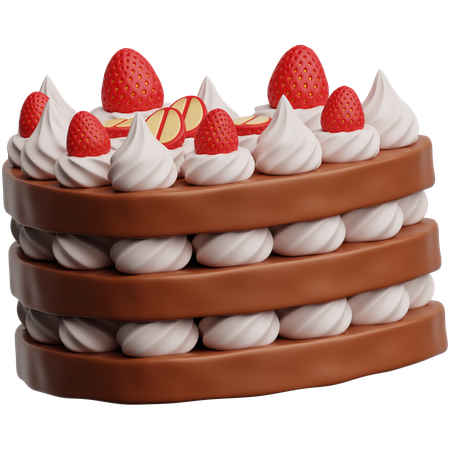 Heart Cake  3D Icon