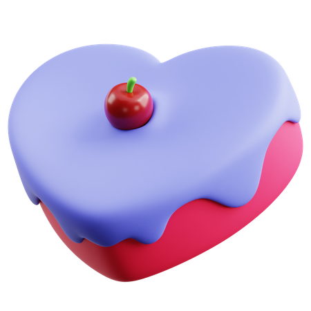 Heart Cake  3D Icon