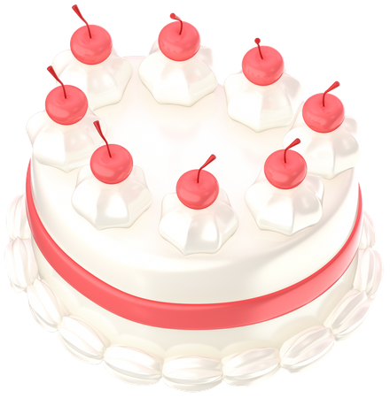 Heart cake  3D Icon