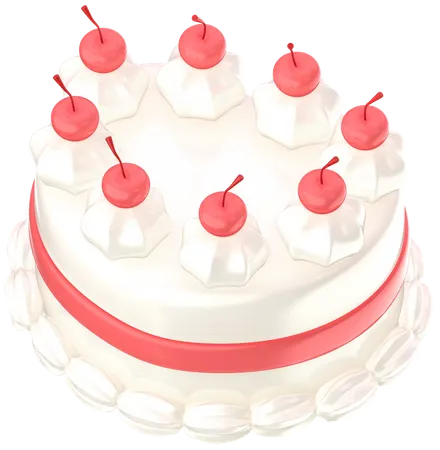 Heart cake  3D Icon