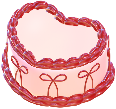 Heart Cake  3D Icon