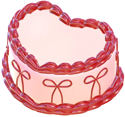 Heart Cake  3D Icon