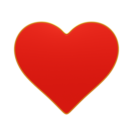 Heart Card  3D Icon