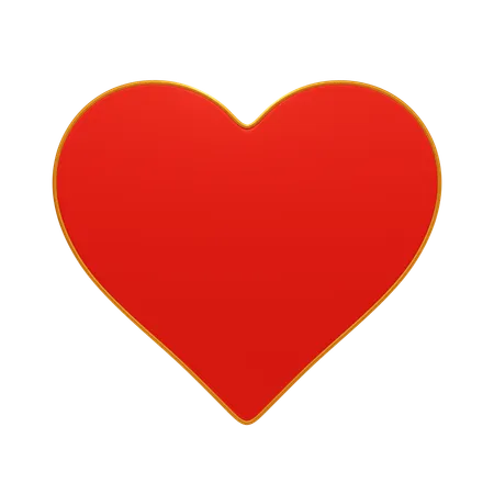 Heart Card  3D Icon