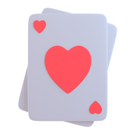 Heart Card  3D Icon