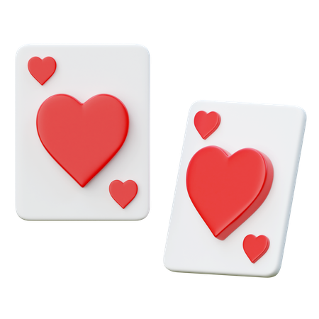 Heart Cards  3D Icon