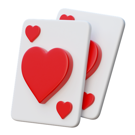 Heart Cards  3D Icon