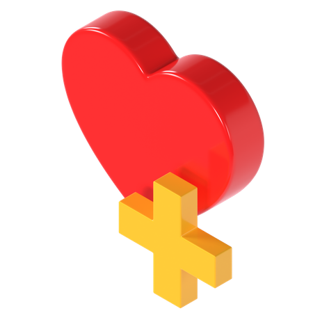 Heart Care  3D Illustration