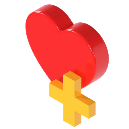 Heart Care  3D Illustration