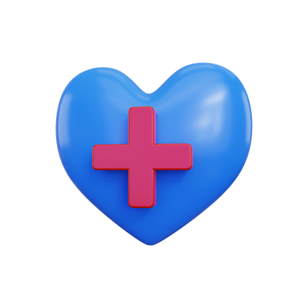 Heart care  3D Illustration