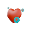 heartcare 3d illustration