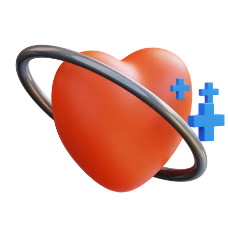 3 D Illustration Heart 3D Icon