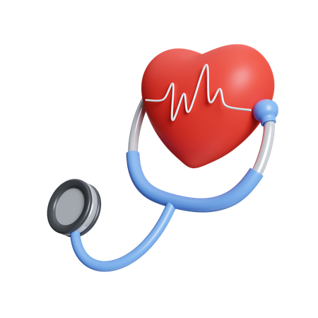 Heart Check Up  3D Icon