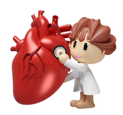 Heart Checkup  3D Icon