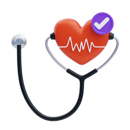 Heart Checkup  3D Icon