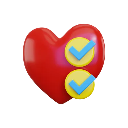 Heart checkup  3D Illustration