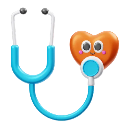 Heart Checkup  3D Illustration