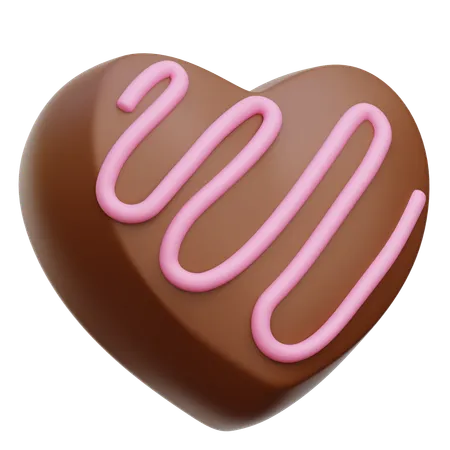 Heart Chocolate  3D Icon