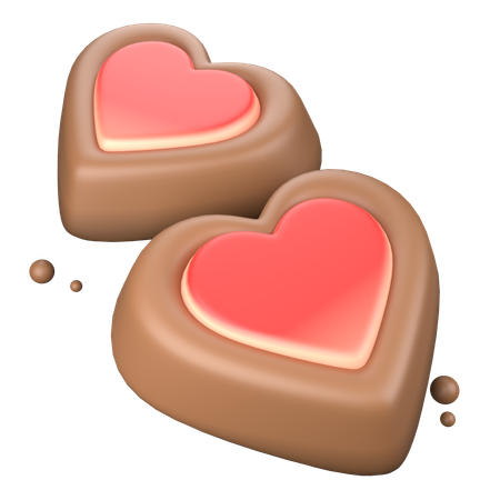 Heart Chocolate  3D Icon