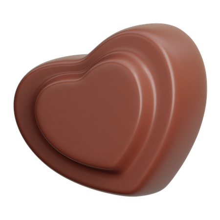 Heart Chocolate  3D Icon