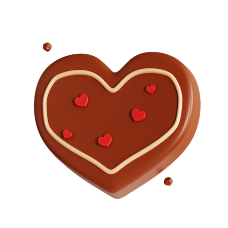 Heart Chocolate  3D Icon