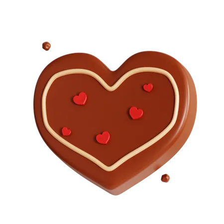 3 D Chocolate Love 3D Icon