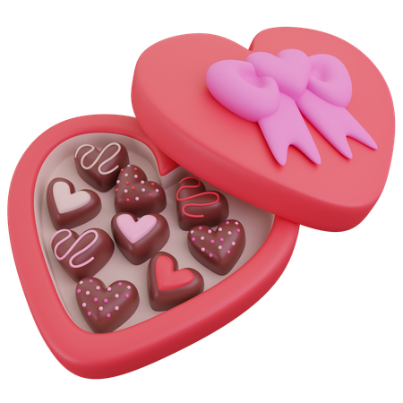 Heart Chocolate Box  3D Icon