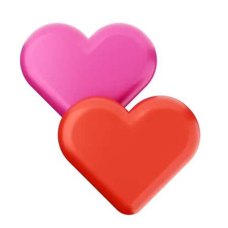 Heart Couple  3D Icon