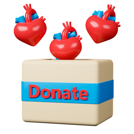 Heart Donation  3D Icon