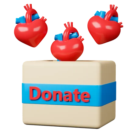 Heart Donation 3 D Icon 3D Icon