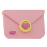 3d heart envelope logo