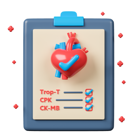 Heart Examination Report  3D Icon