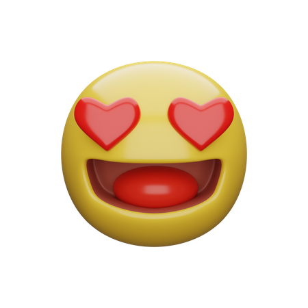 Heart Eye  3D Emoji