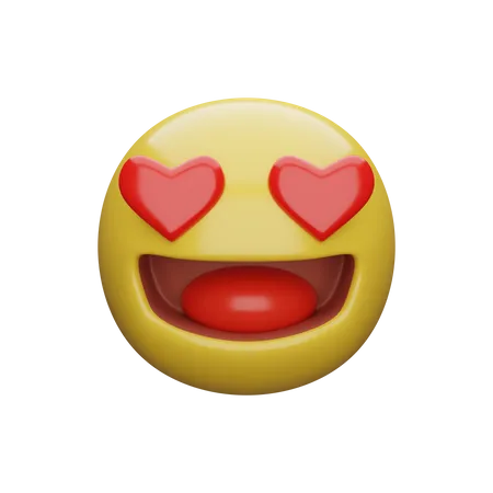 Heart Eye  3D Emoji