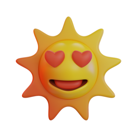 Heart Eye Emoji  3D Icon