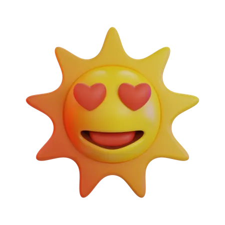 Heart Eye Emoji  3D Icon