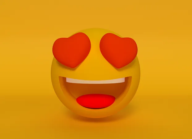 Heart Eyes  3D Emoji