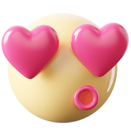 Heart Eyes  3D Icon